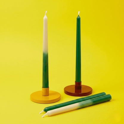Tapered Stick Set Of 4 Candles - Green
